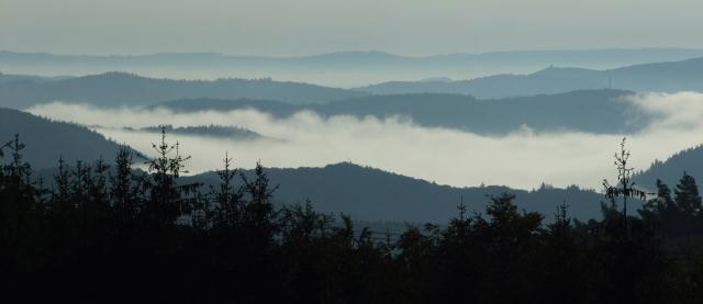 ... Wolkenspektakel von oben betrachten.