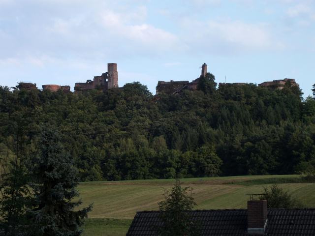 Wohlgemut brachen wir noch nach Dahn auf, wo uns gleich drei Burgruinen auf einen Streich erwarteten.