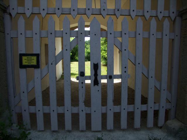 ... standen wir vor verschlossenem Tor. Privatbesitz.