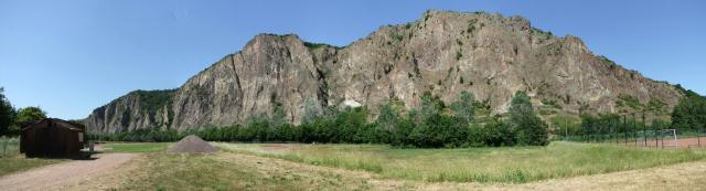 Den Rotenfels haben wir uns noch von unten angesehen ...