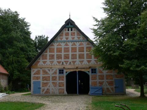 Das Haus war der Eingang zu einem Museum.