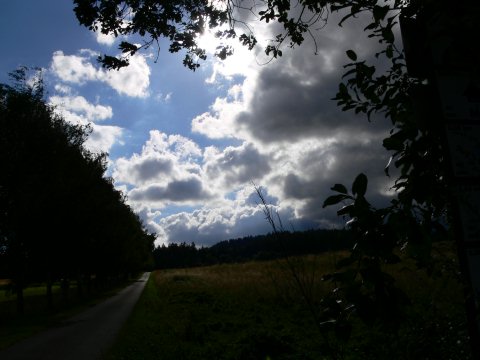 Ein Blick zurück kündete von neuem! Bloß schnell weg!