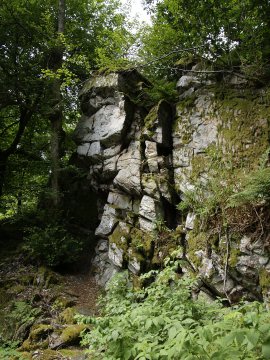 An dieser Stelle war der Wanderweg gesperrt, es gab eine Umleitung.