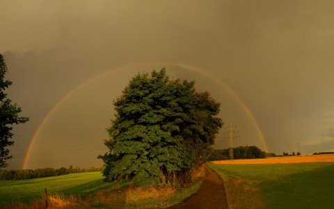 Der Regenbogen begleitete uns ...