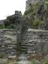 Die steile Treppe führte direkt zur Oberburg.