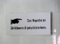 Das Schild habe ich nun gar nicht verstanden ...